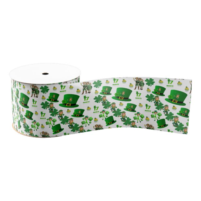 Gros-grain Ruban de la Saint Patrick (Bobine)