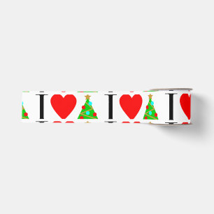 Gros-grain Ruban de Noël I Heart