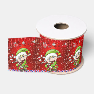 Gros-grain Ruban décoratif de Noël, Elf