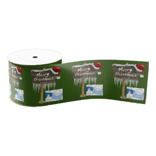 Gros-grain Ruban décoratif de Noël, Joyeux Noël