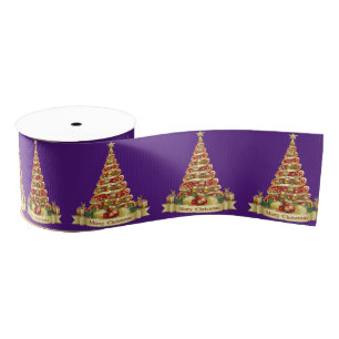 Gros-grain Ruban décoratif de Noël, Joyeux Noël