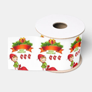 Gros-grain Ruban décoratif de Noël, Joyeux Noël