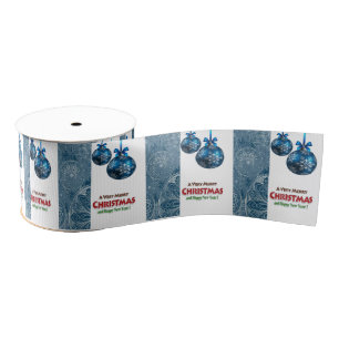 Gros-grain Ruban décoratif de Noël, Joyeux Noël