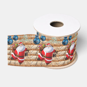 Gros-grain Ruban décoratif de Noël, Père Noël