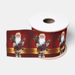 Gros-grain Ruban décoratif de Noël, Père Noël