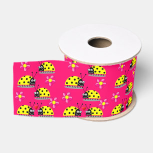 Gros-grain ruban décoratif enfants ladybugs