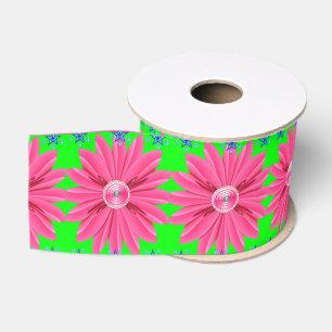 Gros-grain ruban décoratif floral