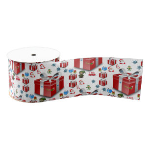 Gros-grain ruban décoratif noël