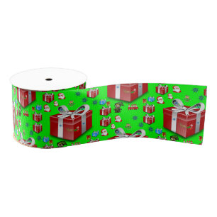 Gros-grain ruban décoratif noël