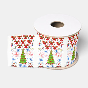 Gros-grain ruban décoratif noël