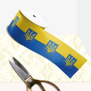 Gros-grain Ruban drapeau ukrainien, Voyage / sports, Ukraine
