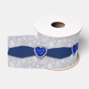 Gros-grain Ruban du 45e anniversaire du Mariage Bold Damask