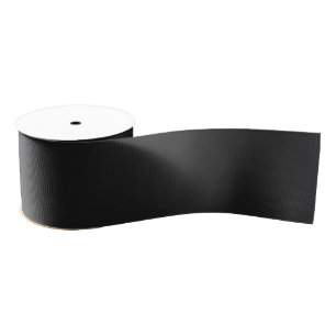 Gros-grain Ruban Eerie Black Wide Grosgrain