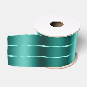 Gros-grain Ruban et Nœud Vert Sarcelle Shower Nuptial