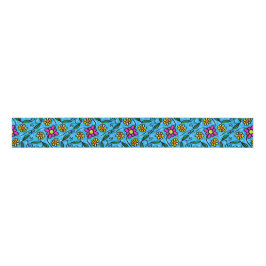 Gros-grain Ruban floral Abstrait