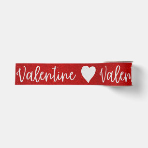 Gros-grain Ruban grosgrain blanc pailleté pour la Saint-Valen