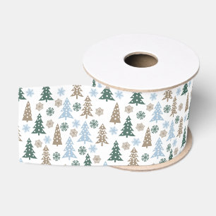 Gros-grain Ruban Grosgrain des arbres de vacances