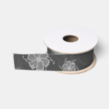 Ruban Grosgrain Monochrome FTF dans des Tons Gris
