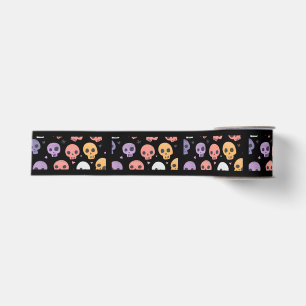 Gros-grain Ruban Halloween Skull