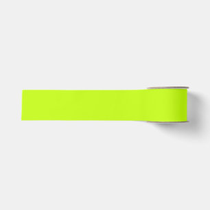 Gros-grain Ruban lumineux ou au néon de vert jaune