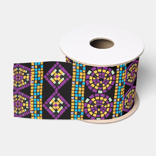 Gros-grain Ruban mosaïque (Bobine)