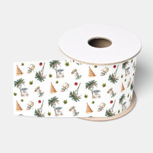 Gros-grain Ruban Motif de Noël Chaleureux