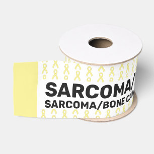 Gros-grain Ruban Motif de sensibilisation au cancer du sarcom