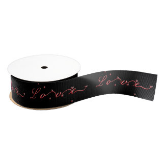Gros-grain Ruban personnalisable de "amour"