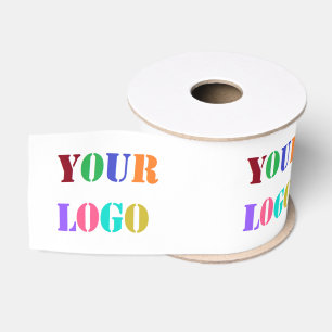 Gros-grain Ruban photo logo personnalisé Votre entreprise pro