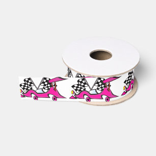 Gros-grain Ruban rose de Racecar