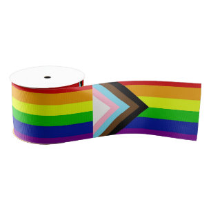Gros-grain Ruban satiné LGBTQ+ Pride