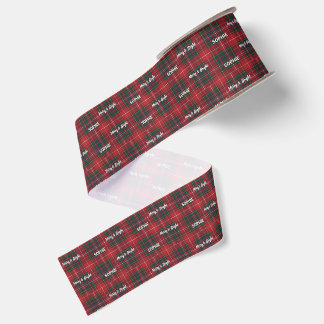 Gros-grain ruban tartan écossais, Royal Stewart personnalisé