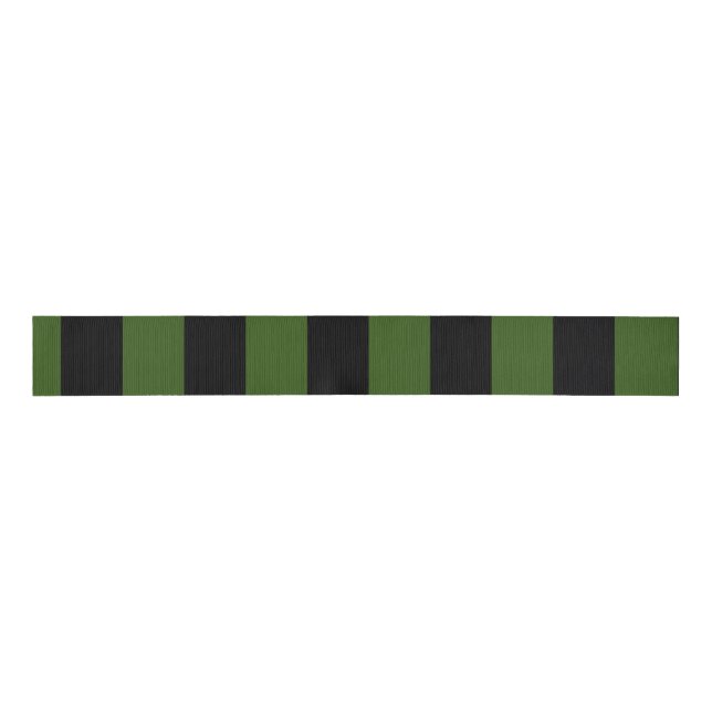 Gros-grain Ruban vert et noir d'Halloween (Devant)