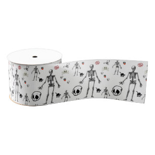 Gros-grain squelettes décoratifs en ruban