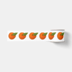 Gros-grain Tangérine orange avec ruban grosseur de feuilles v