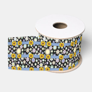 Gros-grain tournesols en ruban décoratif