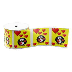 Gros-grain véntines de ruban décoratif amour