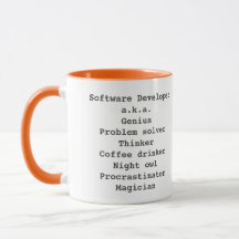 Gros magicien développeur logiciel mug