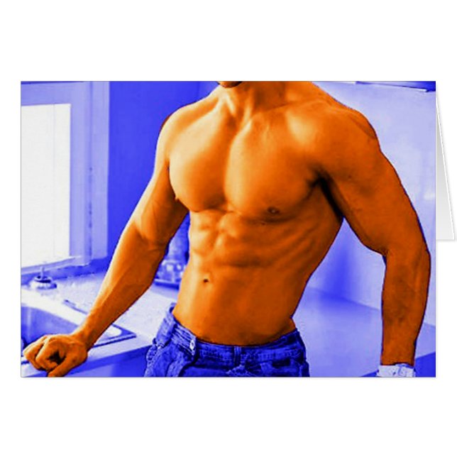 Gros morceau de cuisine BLEU (Devant horizontal)