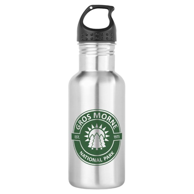 Gros Morne Nationalpark Edelstahlflasche (Vorderseite)
