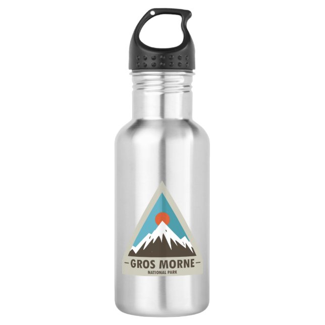 Gros Morne Nationalpark Edelstahlflasche (Vorderseite)