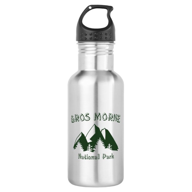 Gros Morne Nationalpark Edelstahlflasche (Vorderseite)