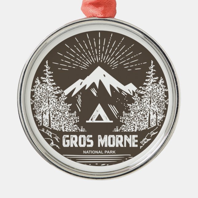 Gros Morne Nationalpark Ornament Aus Metall (Vorne)