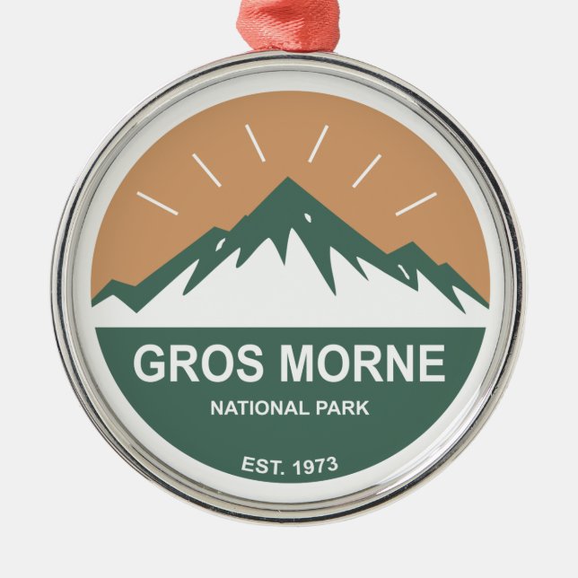 Gros Morne Nationalpark Ornament Aus Metall (Vorne)