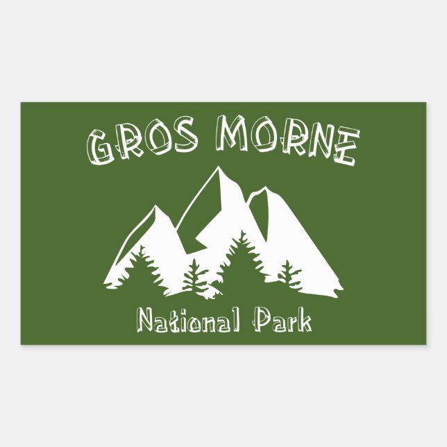 Gros Morne Nationalpark Rechteckiger Aufkleber (Vorderseite)