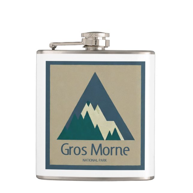 Gros Morne Nationalpark Rustic Flachmann (Vorderseite)