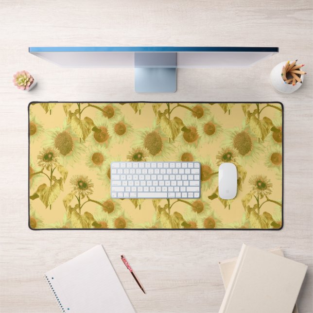 Gros Motif jaune tournesol (Bureau 1)