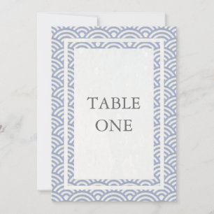 Gros Numéro de table japonais Seigha Stylisé Waves