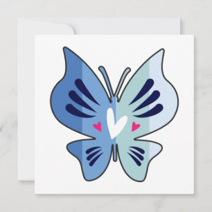 Gros Papillon Aux Herbes Et Modèle De Texte