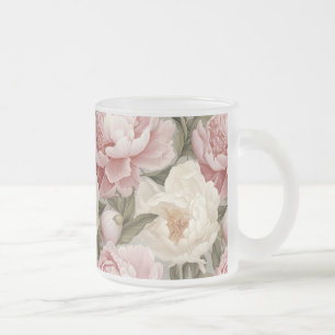 Gros Peondesign Rose Blanc Imprimer Mug